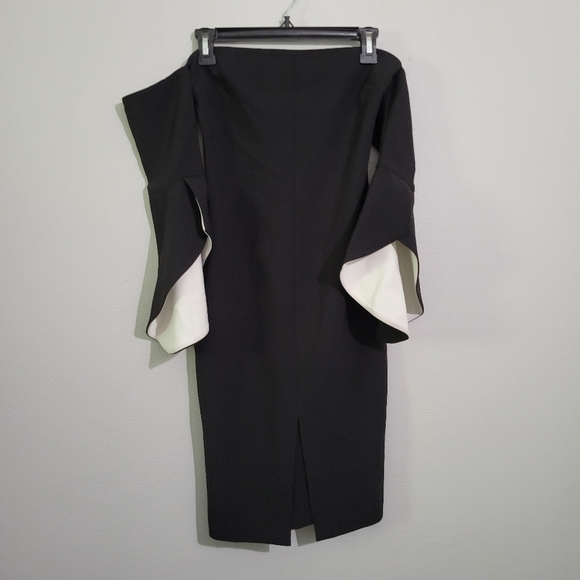 🔴LIKELY Ramona Dress black off the shoulder dress‎ - Picture 2 of 7